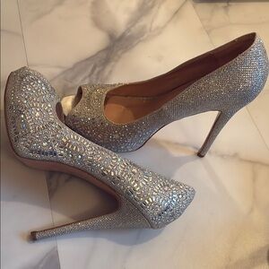 Elegant Silver High Heels